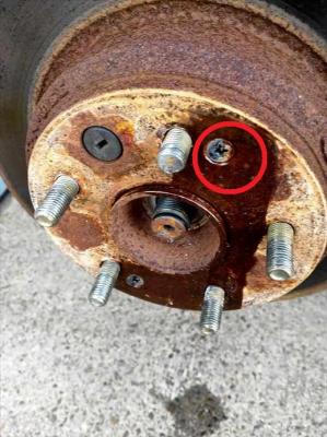 DISKプレート外して