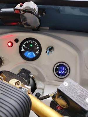 水温計取付完了